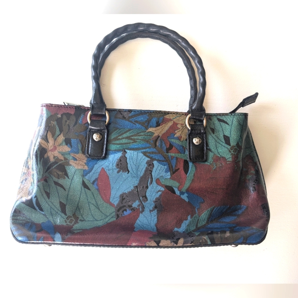 PATRICIA NASH Poppy Blue Forest Collection Handbag